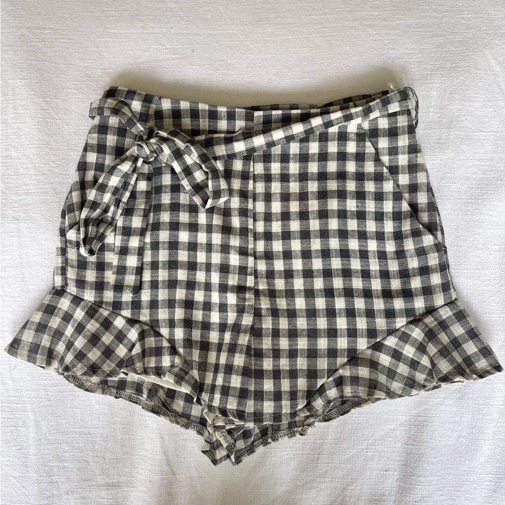 She + Sky Gingham Shorts